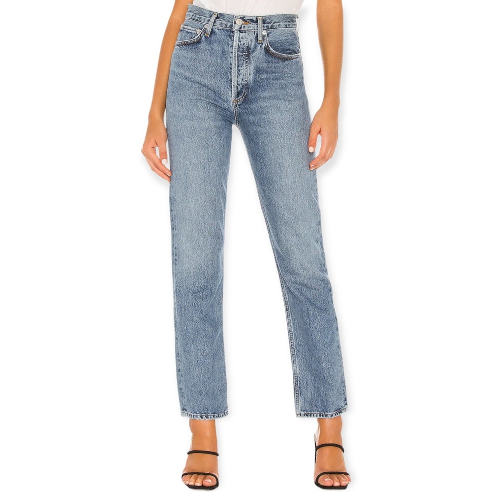 Agolde Denim Women’s Size 26 Navigate Light Wash 90’s Pinch Waist Jeans